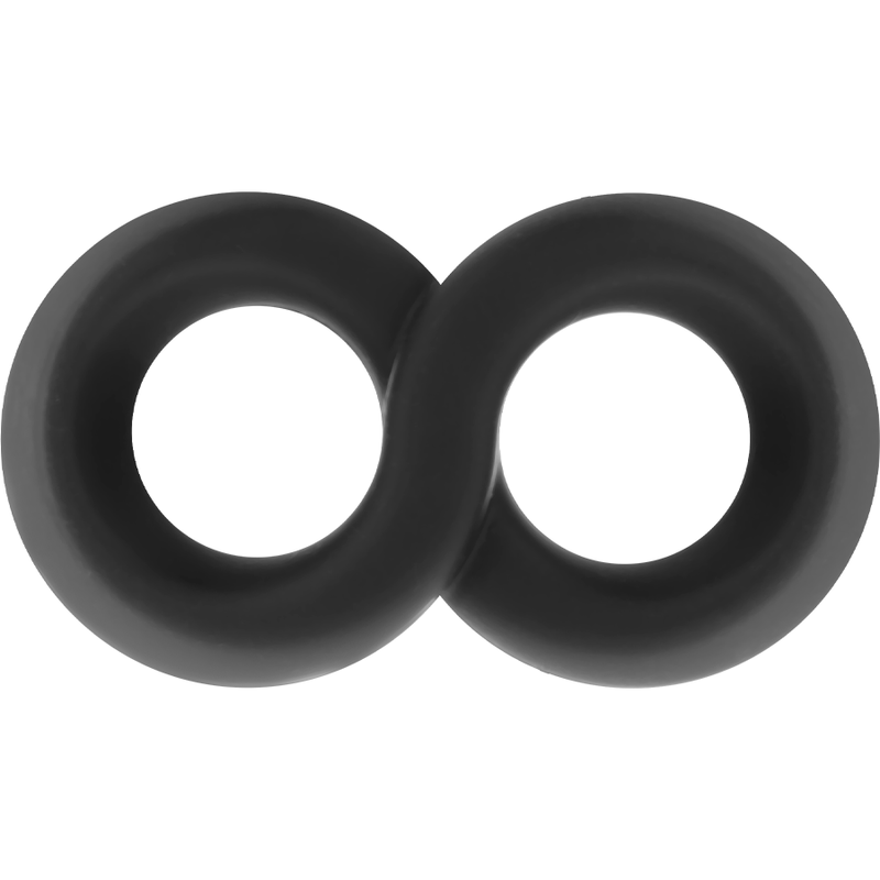 POWERING - ANILLO PARA PENE Y TESTICULOS SUPER FLEXIBLE Y RESISTENTE PR12 NEGRO