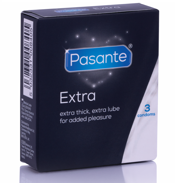 PASANTE - CONDÓN EXTRA EXTRA GRUESO POR 3 UNIDADES