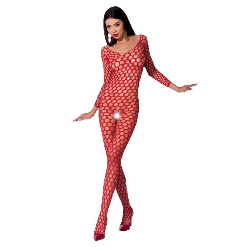 PASSION - FEMME BS077 BODYSTOCKING TAILLE UNIQUE NOIR