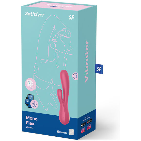 SATISFYER - MONO FLEX RED WITH APPLICATION