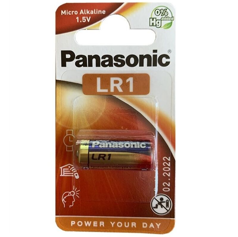 PANASONIC - ALKALINE BATTERY LR1 1.5V BLISTER 1 UNIT