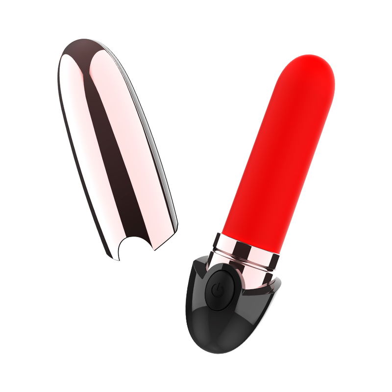 COQUETTE CHIC DESIRE - VIBRATEUR RECHARGEABLE ROUGE A LÈVRES NOIR/ OR