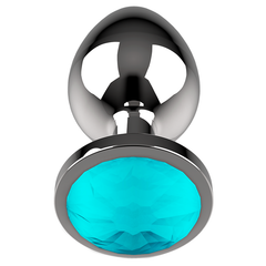 COQUETTE CHIC DESIRE - BLUE METAL ANAL PLUG SIZE L 4 X 9 CM