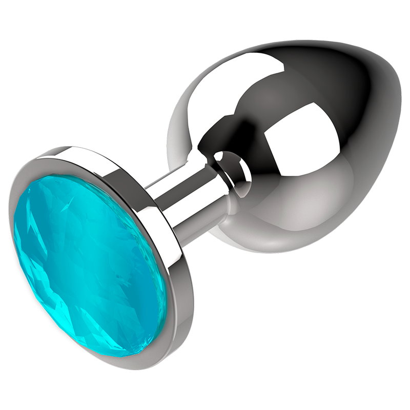 COQUETTE CHIC DESIRE - BLUE METAL ANAL PLUG SIZE L 4 X 9 CM