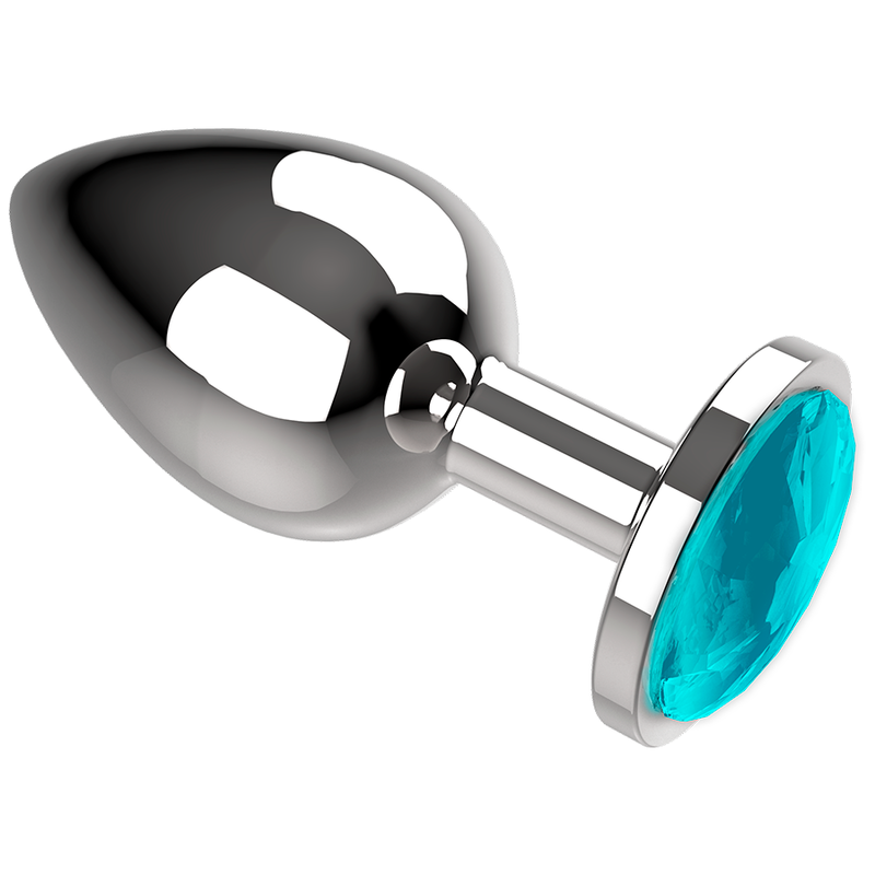COQUETTE CHIC DESIRE - BLUE METAL ANAL PLUG SIZE L 4 X 9 CM