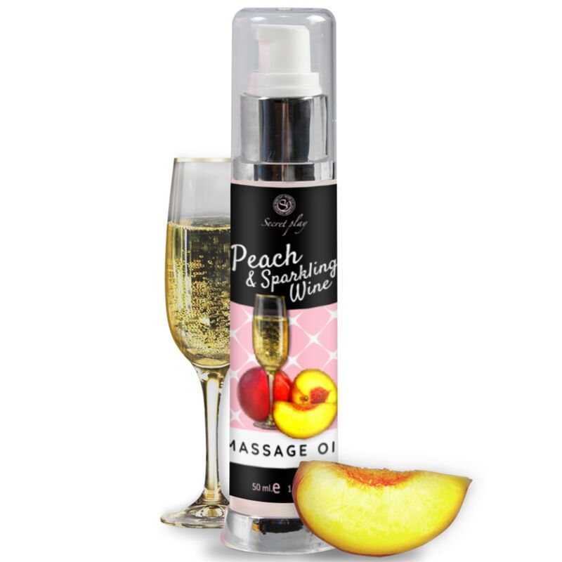 SECRETPLAY - PÊCHE & VIN MOUSSEUX HUILE DE MASSAGE 50 ML