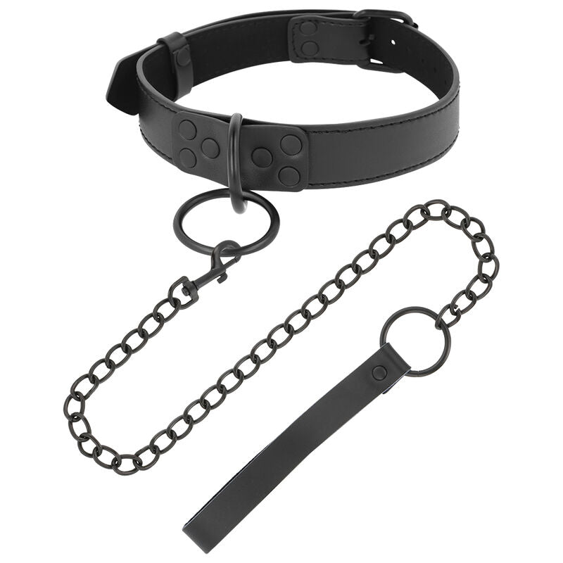 DARKNESS - COLLAR NEGRO CON CADENA