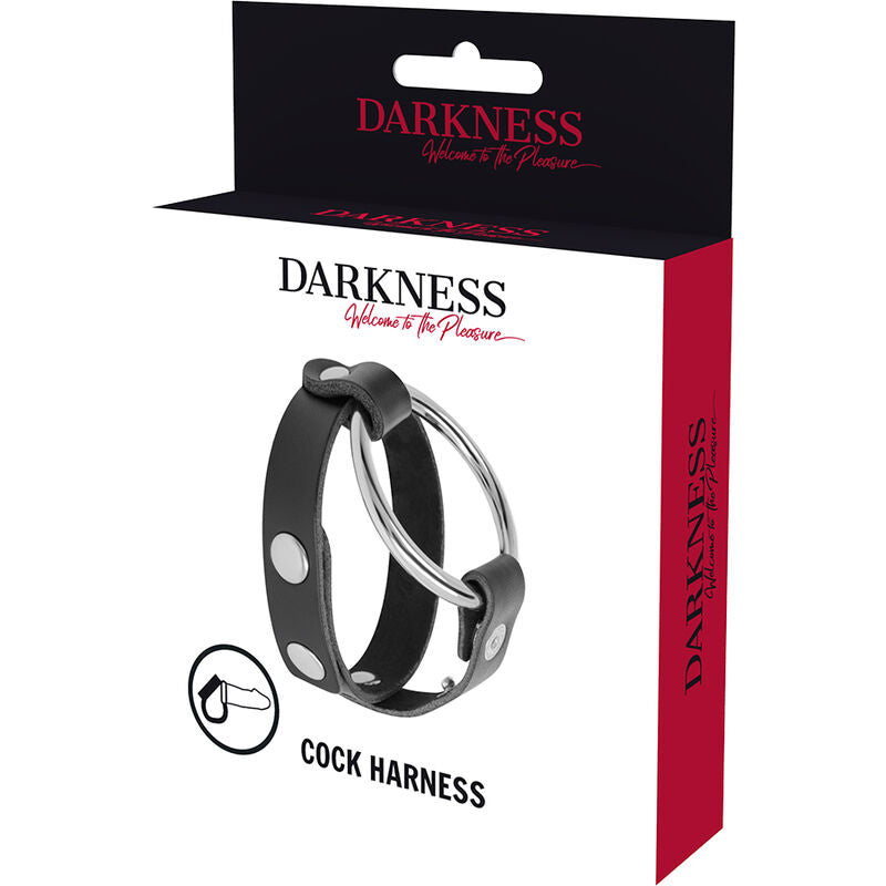 DARKNESS - ANILLO PARA POLLA Y TESTICULO BDSM