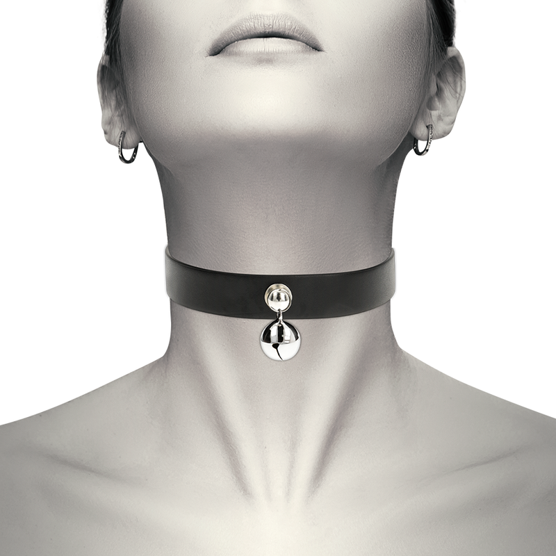 COQUETTE CHIC DESIRE - ACCESORIO SONAJERO COLLAR DE PIEL VEGANA MUJER