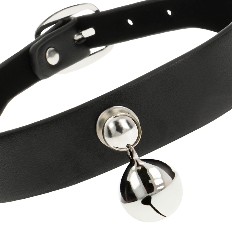 COQUETTE CHIC DESIRE - ACCESORIO SONAJERO COLLAR DE PIEL VEGANA MUJER