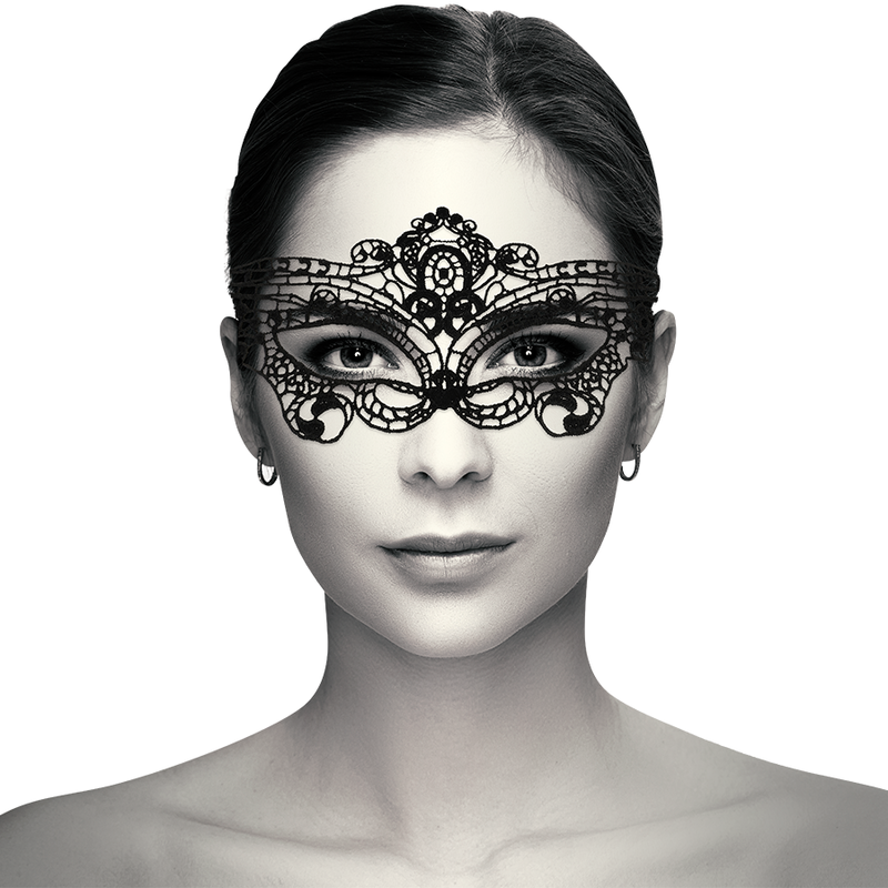 COQUETTE CHIC DESIRE - FINE BLACK LACE MASK