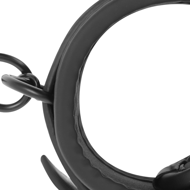 FETISH SUBMISSIVE - VEGAN LEATHER ANKLE BRACELETS WITH NOPRENE LINING