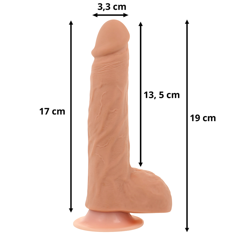 OHMAMA - HIGH AND LOW DILDO WITH HEAT FUNCTION AND REMOTE CONTROL