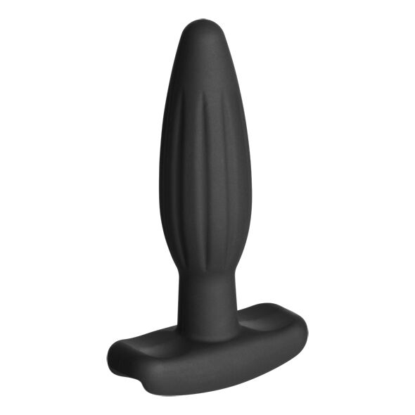 ELECTRASTIM - BLACK SILICONE ROCKER ANAL PLUG SMALL