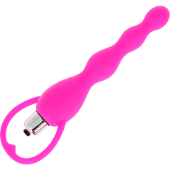 OHMAMA - ESTIMULADOR ANAL CON VIBRACIÓN FUCSIA