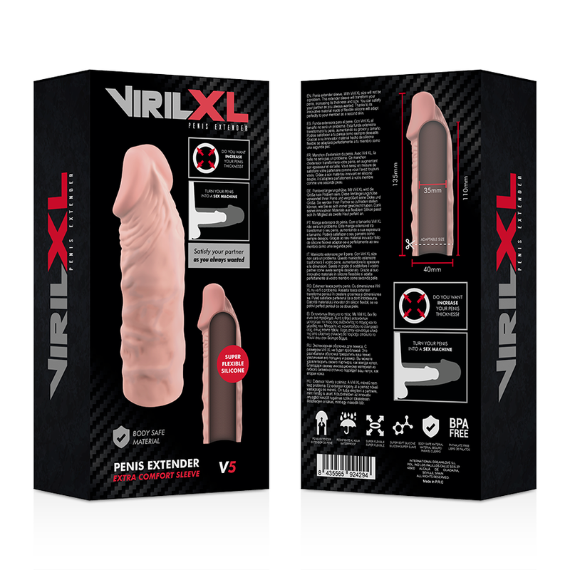 VIRILXL - NATURAL LIQUID SILICONE PENIS EXTENSION V5