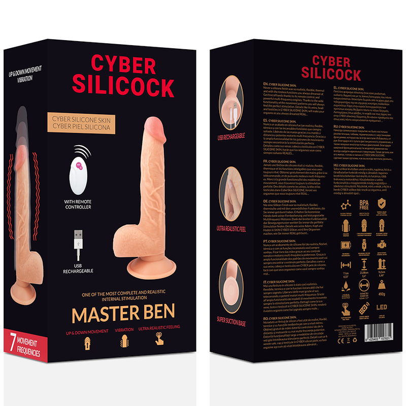 CYBER SILICOCK - MANDO A DISTANCIA REALISTA MASTER BEN 23,88 CM -O- 4,3 CM