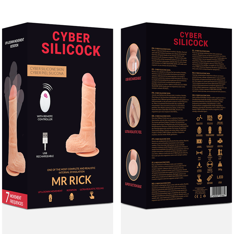 CYBER SILICOCK - TÉLÉCOMMANDE RÉALISTE MR RICK 20.9 CM -O- 4 CM