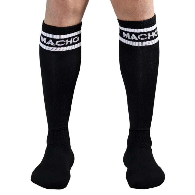 MACHO - CALCETINES LARGOS TALLA ÚNICA NEGRO