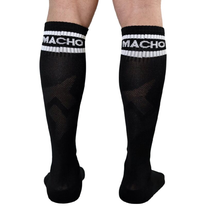 MACHO - CHAUSSETTES LONGUES TAILLE UNIQUE NOIR