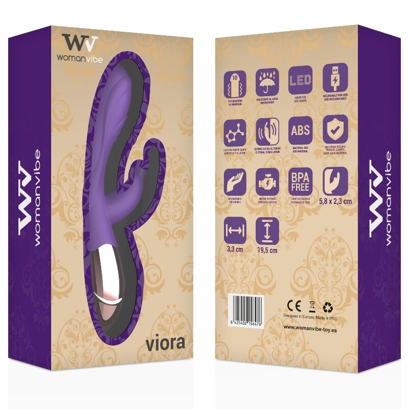 WOMANVIBE - VIBRADOR DE SILICONA RECARGABLE MUJER VIORA