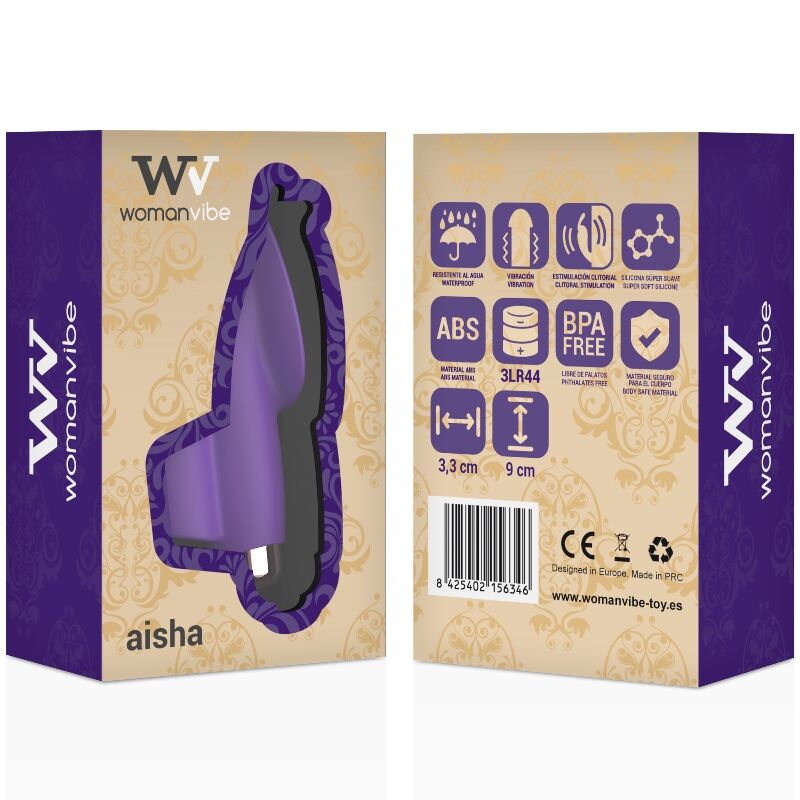 WOMANVIBE - DEDO ESTIMULADOR DE SILICONA PARA MUJER AISHA