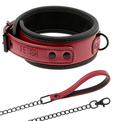 FETISH SUBMISSIVE DARK ROOM - NEOPRENE LINING CHAIN ​​COLLAR