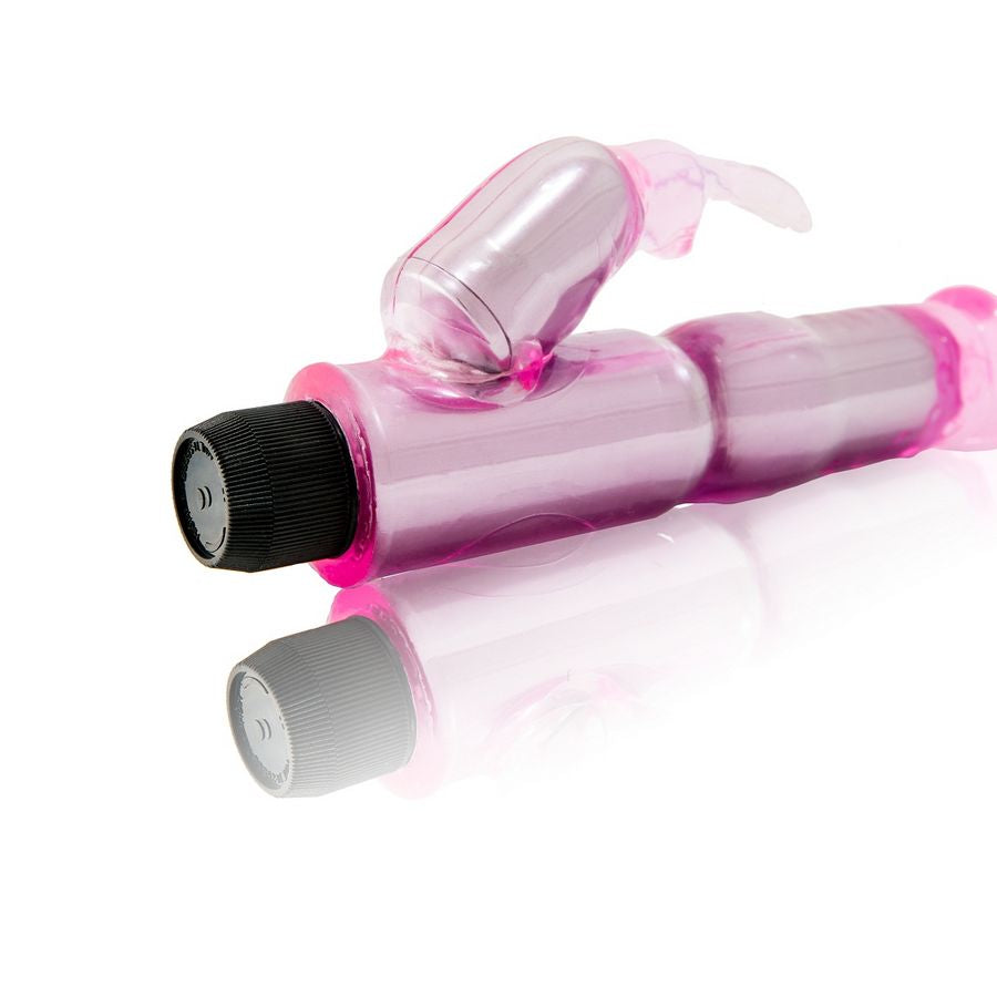 BAILE - VIBRADOR CON ESTIMULADOR ROSA AJUSTABLE