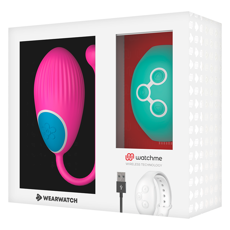 WEARWATCH - HUEVO MANDO A DISTANCIA TECNOLOGÍA WATCHME FUCSIA/AGUA DE MAR