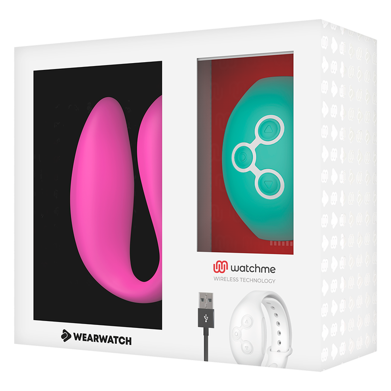 WEARWATCH - WATCHME VIBRADOR DE DOBLE TECNOLOGÍA FUCSIA/AGUA DE MAR