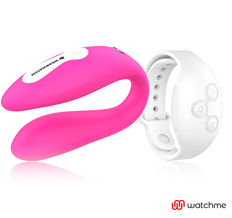 WEARWATCH - WATCHME VIBRADOR DOBLE TECNOLOGÍA FUCSIA/NIEVE