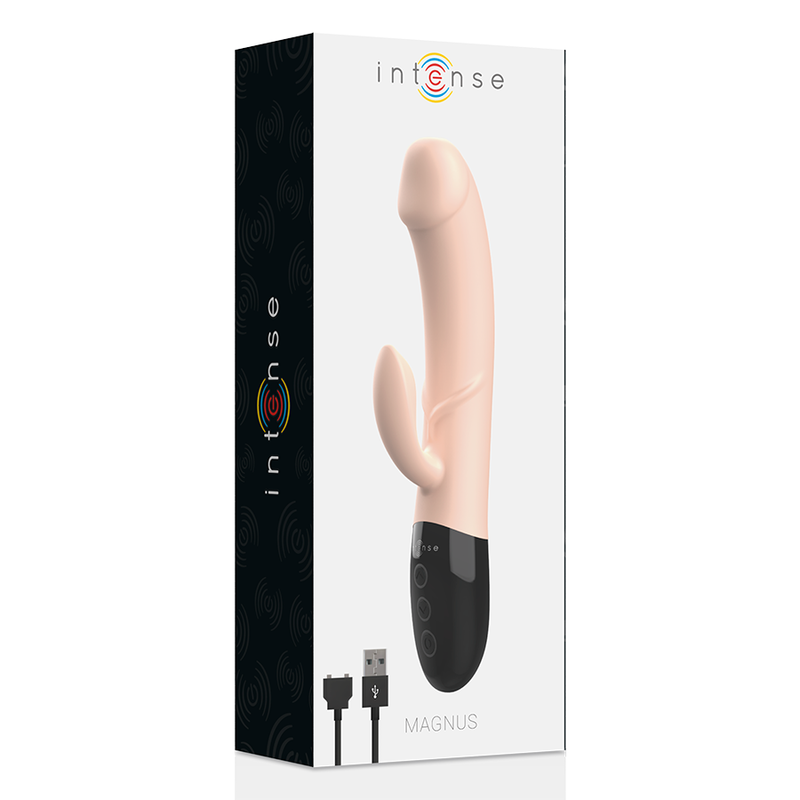 INTENSO - VIBRADOR RECARGABLE NATURAL MAGNUS DUAL