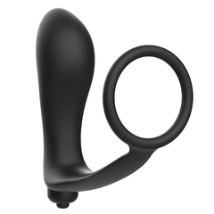 ADDICTED TOYS - VIBRATING ANAL PLUG WITH PENIS RING